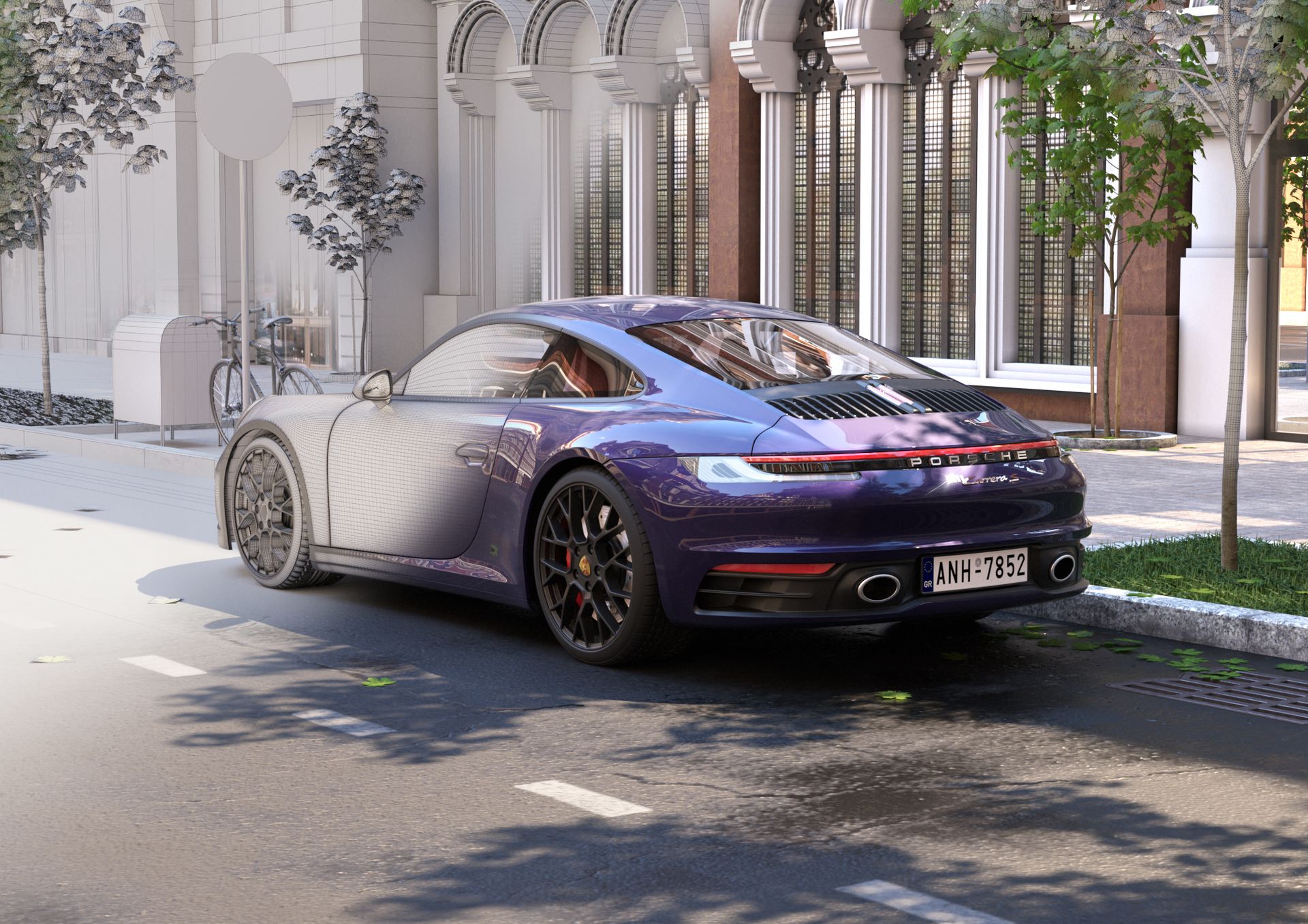 Porsche – Rendering transition