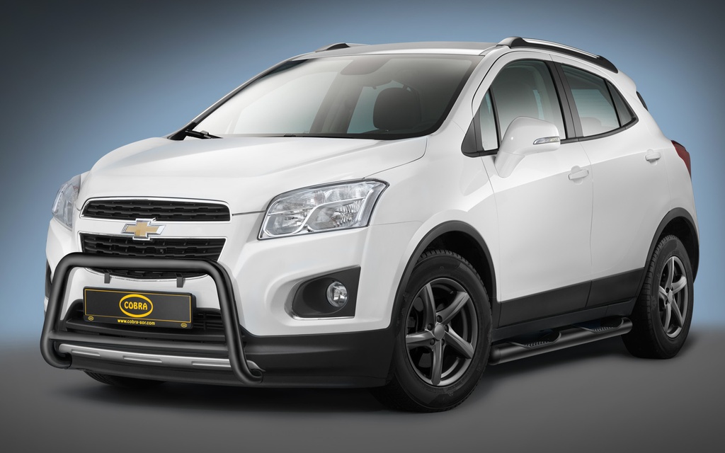 OPEL1046 Seitenschutzrohre schwarz Chevrolet Trax Bj. 13-22