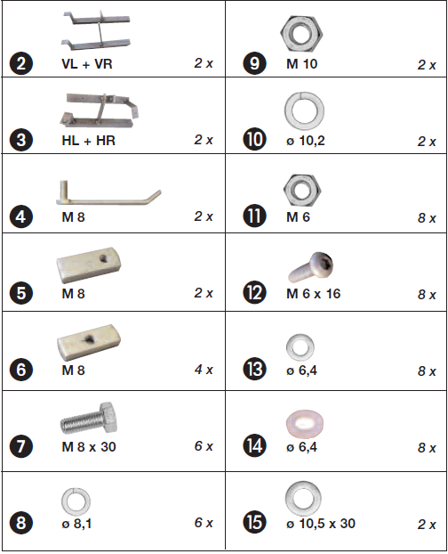 Daihatsu Terios '06-'17 Halter Trittbrett für DAI1284