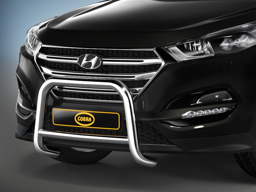 Hyundai Tucson from 2015: COBRA Chrome Front Protection Bar