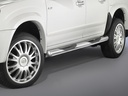 Isuzu D-Max 2007–2012: COBRA Chrome Side Protection Bars with Steps