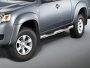 Mazda BT 50 Bj. 07-12: COBRA Chrom-Seitenschutzrohr mit Trittstufen