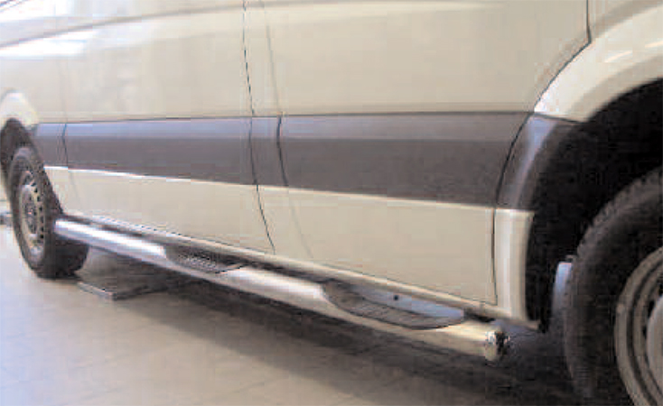 Mercedes Sprinter 06-18 & VW Crafter 06-17 | langer Radstand | Seitenschutzrohre