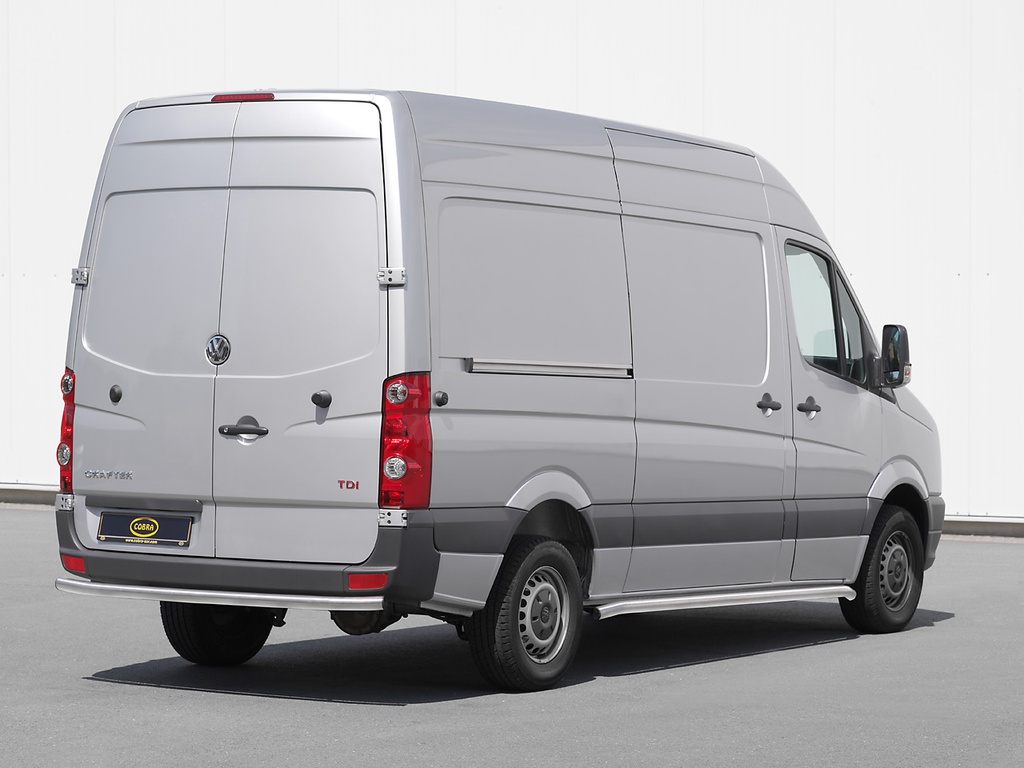 Mercedes Sprinter Bj. 06-18 & VW Crafter 06-17 (mittlerer Radstand): COBRA Seitenschutzrohre