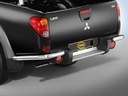Mitsubishi L200 Bj. 06-10 (Double Cab): COBRA Ecken-Chrom-Heckschutzbügel