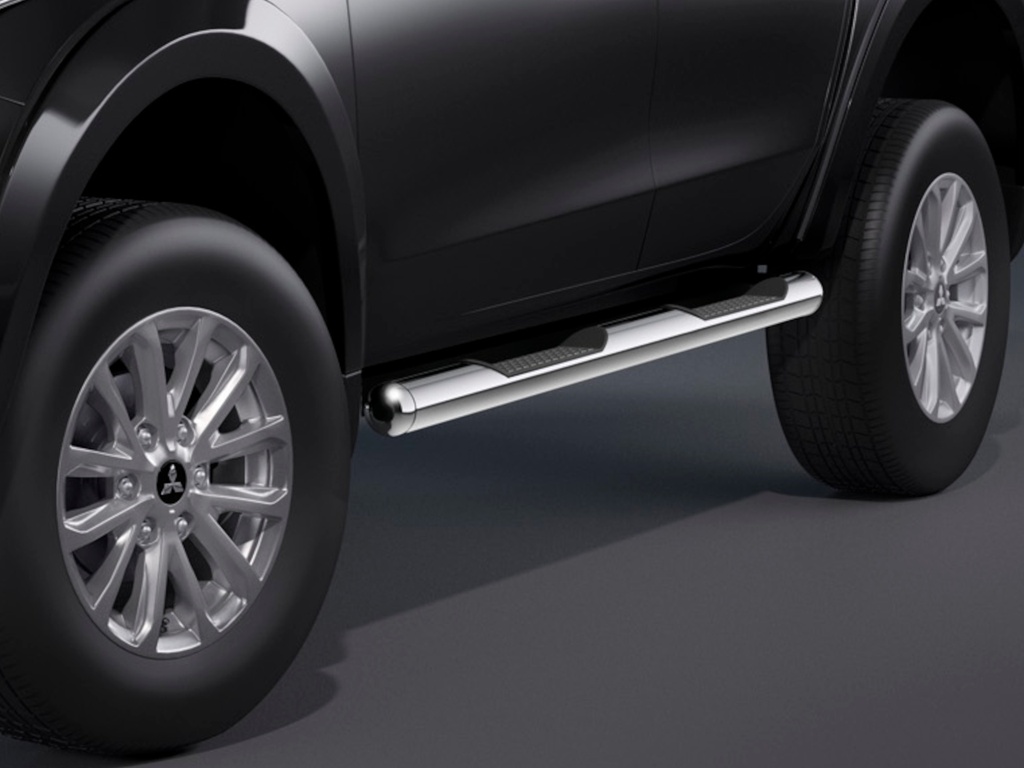 Mitsubishi L200 since 2017 | double cab: COBRA Side Protection Bars | with steps