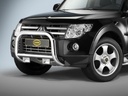Mitsubishi Pajero V80 since 2007: COBRA Front Protection Bar | black powdercoated