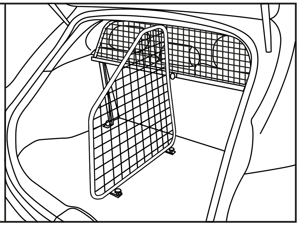 Infiniti EX 2008–2012: COBRA Cargo Divider – Black
