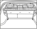 Nissan Infiniti EX Bj. 08-13: COBRA Gepäckschutzgitter
