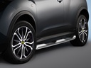 Nissan Juke 4WD Bj. 10-19 (Allrad): COBRA Chrom-Seitenschutzrohre mit Trittstufen