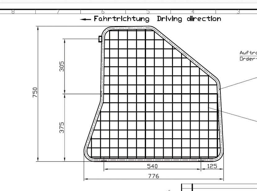 Nissan Murano '08-'14: COBRA Trenngitter | schwarz