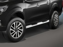 Nissan Navara Bj.16-20 & Renault Alaskan ab Bj. 17: COBRA Chrom-Seitenschutzrohre mit Trittstufen