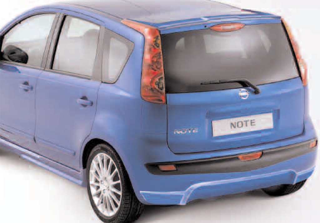 Nissan Note E11 since 2006: COBRA rear apron