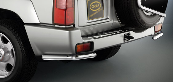 Nissan Patrol GR Y61 from 07/2004: COBRA Chrome Rear Corner Bars