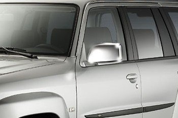 Nissan Patrol GR Y61 Bj. 07 / 04-13: COBRA Chrom-Spiegelkappen