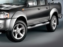 Nissan PickUp D22 / NP300 from 2002 | King Cab & Single Cab: COBRA Chrome Side Protection Bars with Steps
