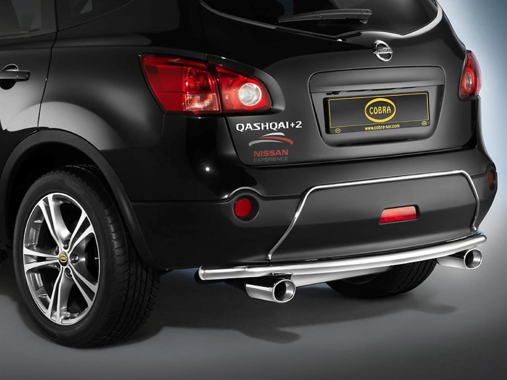 Nissan Qashqai Bj. 07-13: COBRA Chrom-Heckschutzrohr