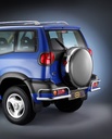 Nissan Terrano 2 Bj. '99 | kurzer Radstand: COBRA Ecken-Heckschutzbügel