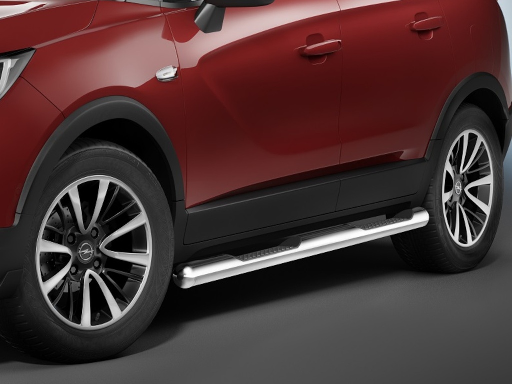 Opel Crossland X since 2017: COBRA Side Protection Bars | with steps