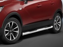COBRA® Chrome Side Protection Bars for Opel Crossland X 2017–2020 & Citroën C3 Aircross from 2017
