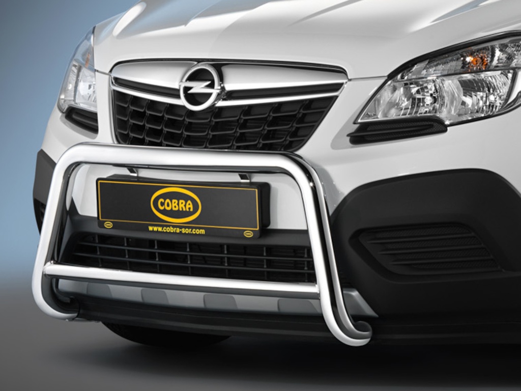 Opel Mokka Bj. 12-16, Chevrolet Trax Bj. 13-22: COBRA Chrom-Frontschutzbügel | hochglänzend