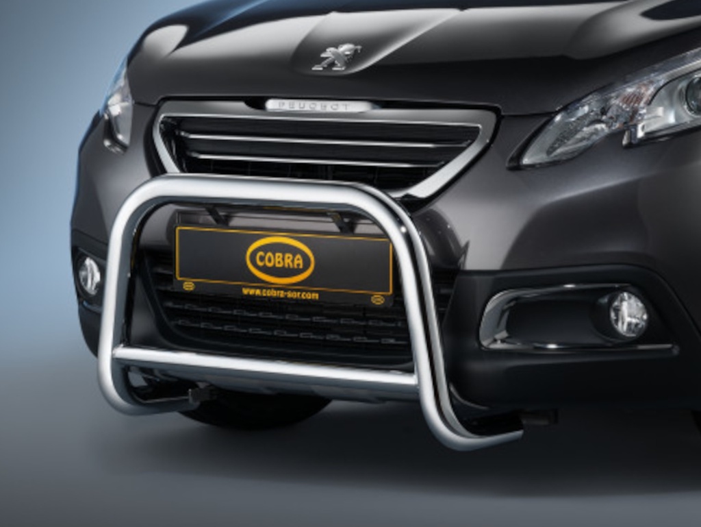 Peugeot 2008 Bj. 2013-16: COBRA Chrom-Frontschutzbügel