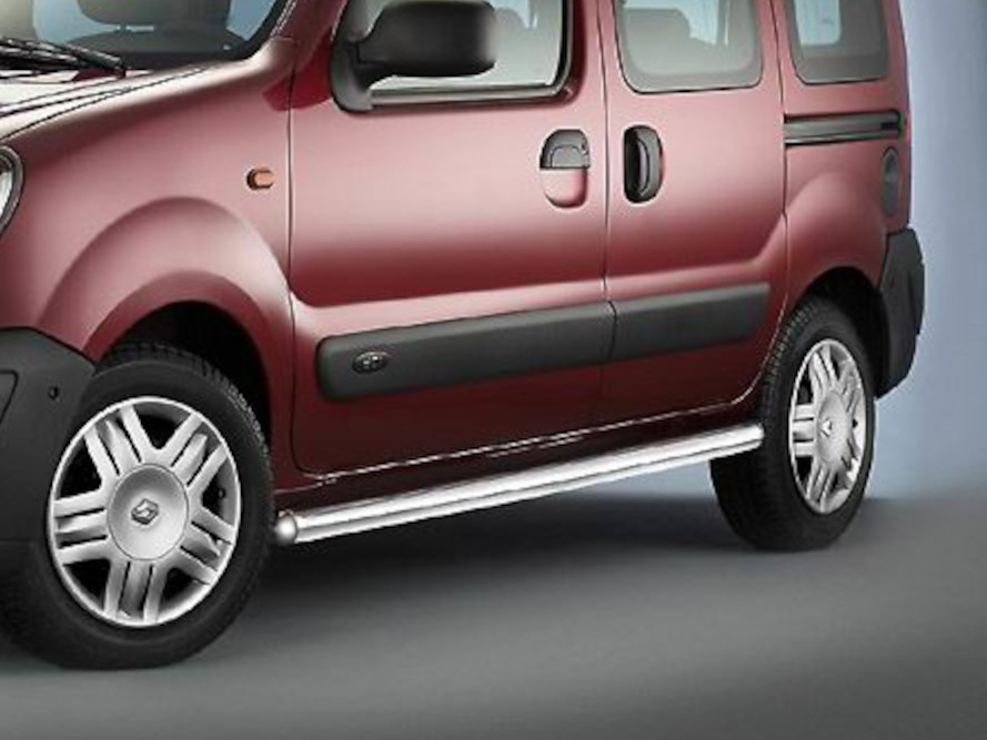Renault Kangoo Bj. 03-08, LR: COBRA Seitenschutzrohre seidenmatt