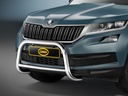 Skoda Kodiaq Bj. 17-20: COBRA Chrom-Frontschutzbügel mit Mittelstrebe