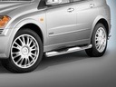 Ssangyong Kyron ab Bj. 2005 & Actyon Bj. 06-12: COBRA Chrom-Seitenschutzrohre mit Trittstufen