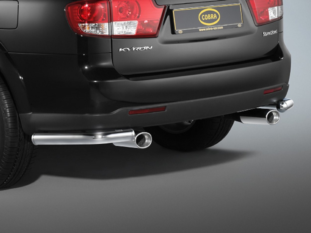 Ssangyong Kyron Bj. 07-14: COBRA Endschalldämpfer Doppelendrohr