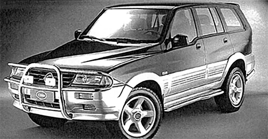 Ssanyong Musso FJ: COBRA Trittbretter