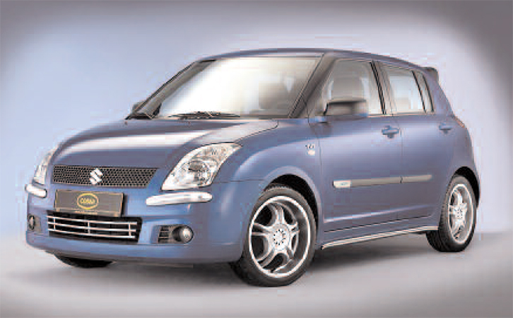 Suzuki Swift 2005–2008: COBRA Chrome Bumper Grille