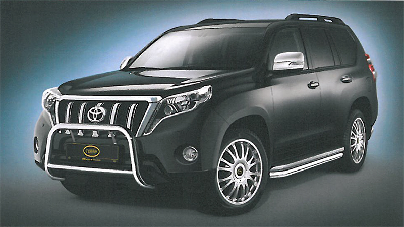 Toyota Land Cruiser from 2018: COBRA Black Front Protection Bar