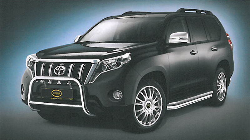 Toyota Land Cruiser since 2018: COBRA Front Protection Bar | black powder coated