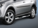 Toyota RAV4 2013–2016: COBRA Black Side Protection Bars with Steps