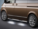 VW T5 & T6 | long wheelbase: COBRA Side Protection Bars | with LED