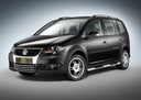 VW Touran (2003-2010): COBRA Side Protection Bars | with steps | satinized