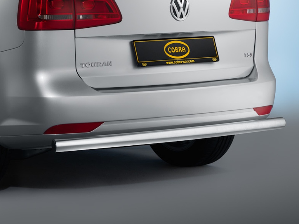 VW Touran 2010–2015: COBRA Brushed Stainless Steel Rear Bar