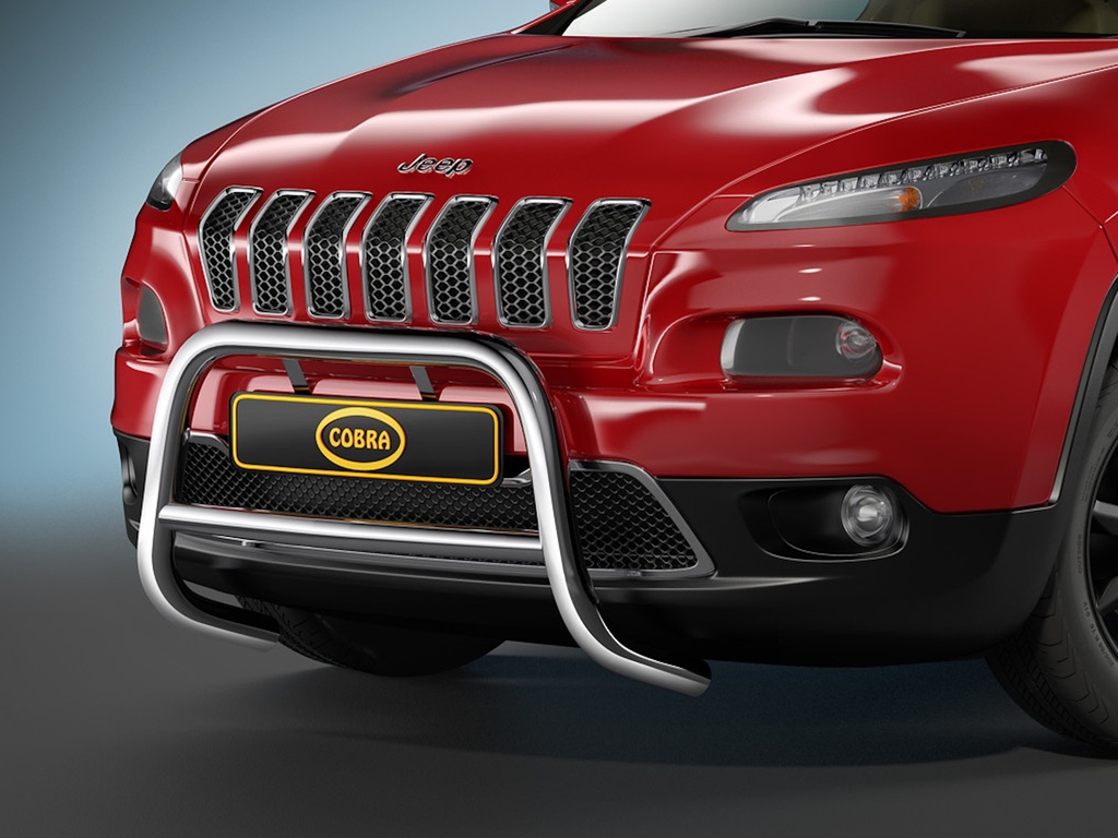 [CHR1091EC] Jeep Cherokee Bj. 14-: COBRA Chrom-Frontschutzbügel