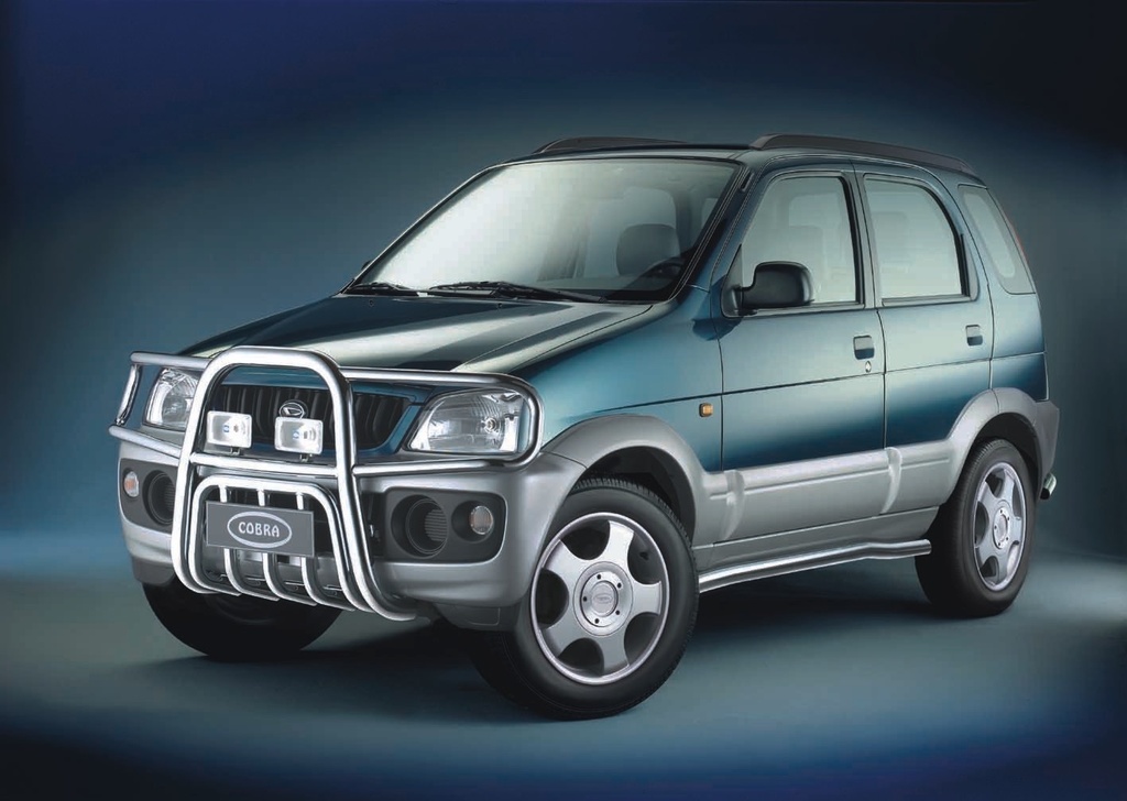 [D1064] Daihatsu Terios Bj. 06 – LR: COBRA Seitenschutzrohre - schwarz