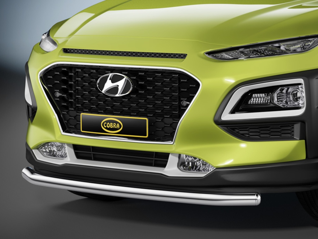 [HYU1453] Hyundai Kona / Kauai 2017–2023: COBRA CityGuard / Chrome Front Protection Bar
