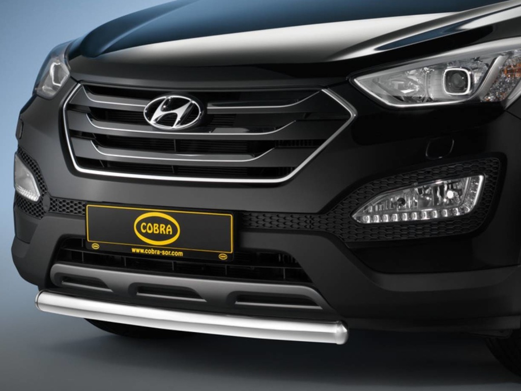 [HYU1405] Hyundai Santa Fe 2012–2018: COBRA CityGuard / Chrome Front Protection Bar
