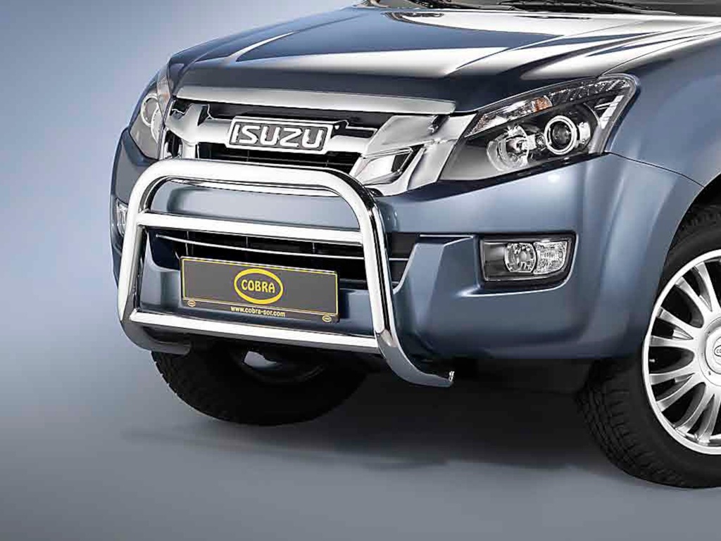 [ISU1081EC] Isuzu D-Max from 2012: COBRA Chrome Front Protection Bar