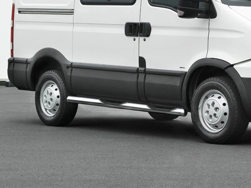 [IV1023] Iveco Daily (10/2006-2014) | short wheelbase: COBRA Side Protection Bars | with steps