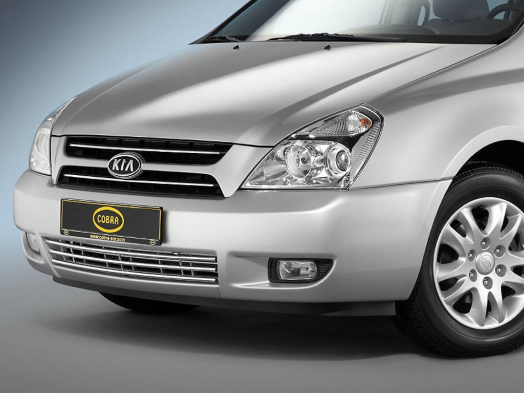 [KIA1133] Kia Carnival Bj. 06-10: COBRA Chrom-Stoßstangengrill