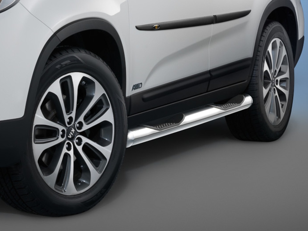[KIA1237] Kia Sorento Bj. 13-15: COBRA Seitenschutzrohre mit Trittstufen