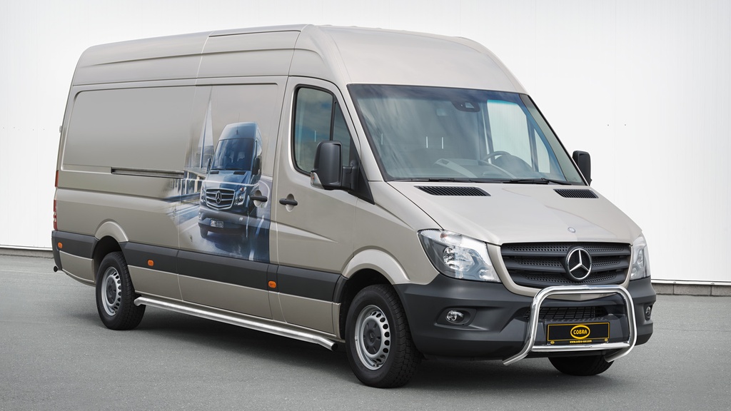 [MB1401EC-S] Mercedes Sprinter since 2013: COBRA Front Protection Bar | black powder coated
