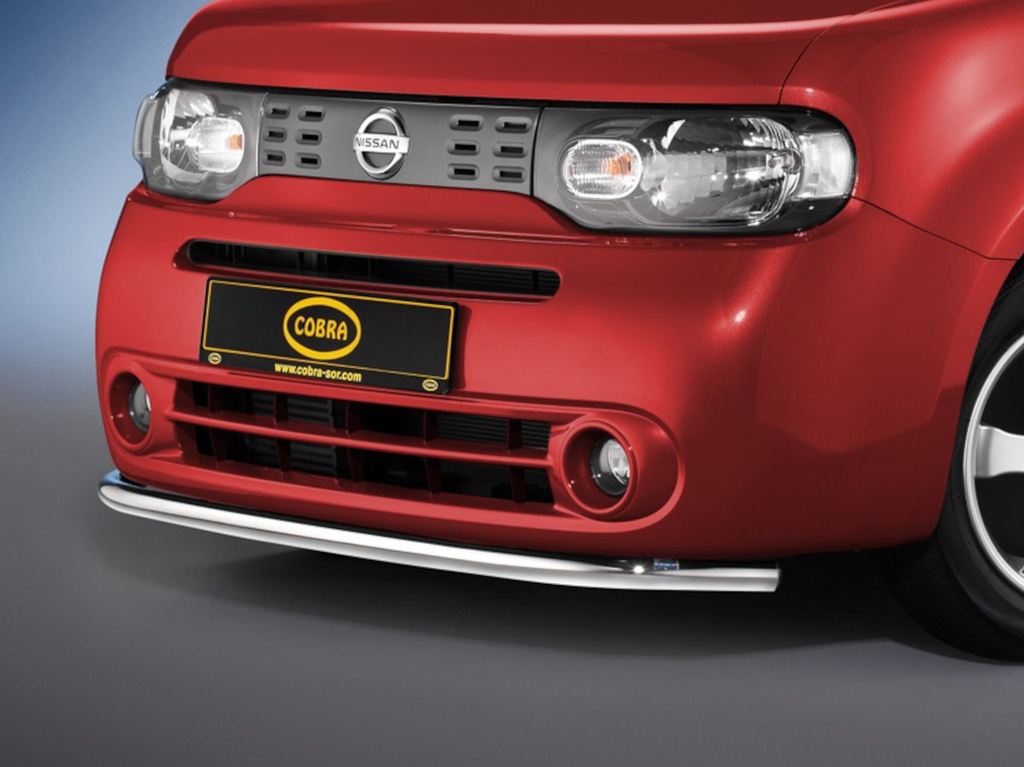 [NIS1573] Nissan Cube from 2009: COBRA CityGuard / Chrome Front Protection – Genuine Accessory