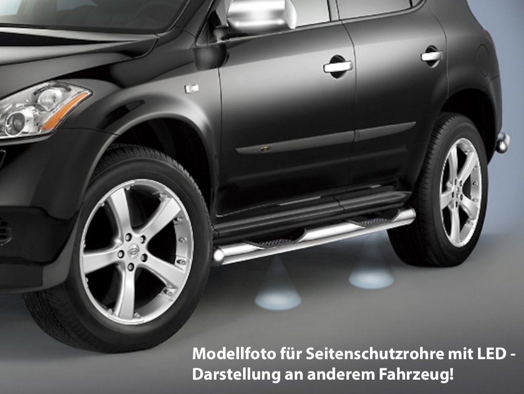 [NIS1533] Infiniti EX 2008–2012: COBRA Chrome Side Protection Bars