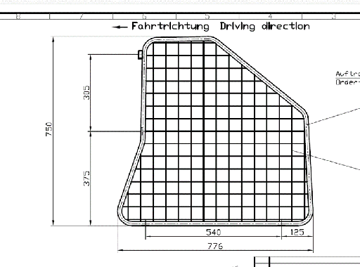 [NIS1516] Nissan Murano (2008-2014): COBRA partition grid | black